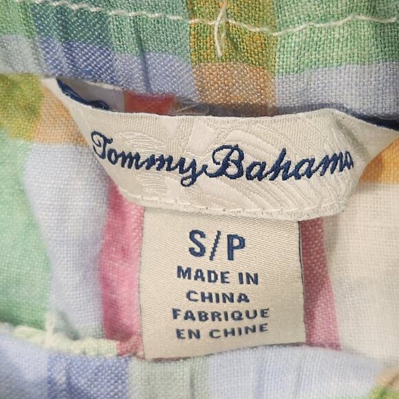 Tommy Bahama Coastal Key High Waist Linen Shorts in Dew Drop - Size S - Picture 6 of 6